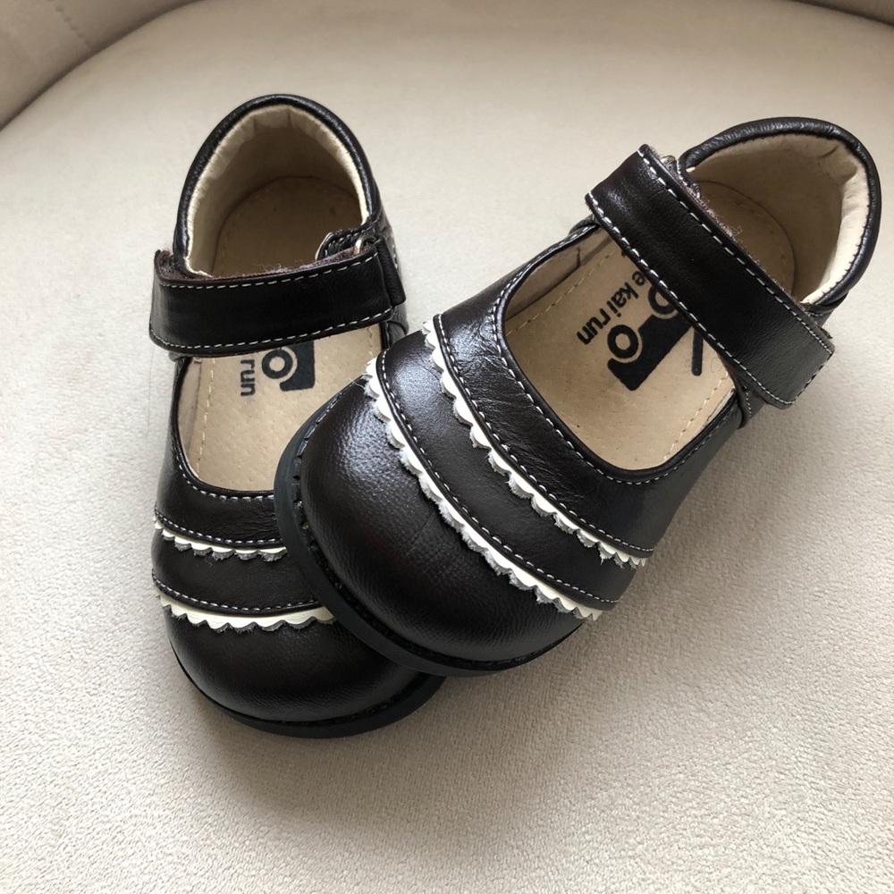 See Kai Run BABY girl BROWN Mary Jane dress shoe